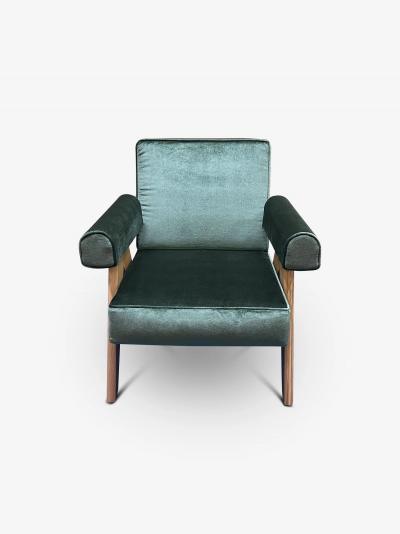  Cassina PAIR OF PIERRE JEANNERET 053 CAPITOL COMPLEX ARMCHAIR IN OSAKA SALVIA