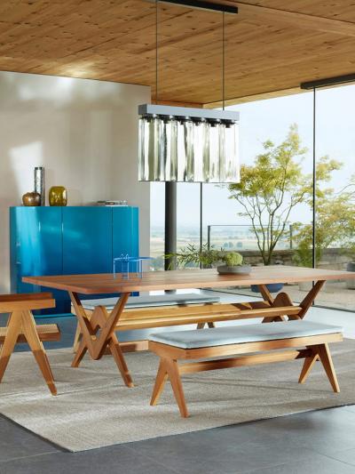  Cassina PIERRE JEANNERET 1958 CIVIL BENCH IN TEAK