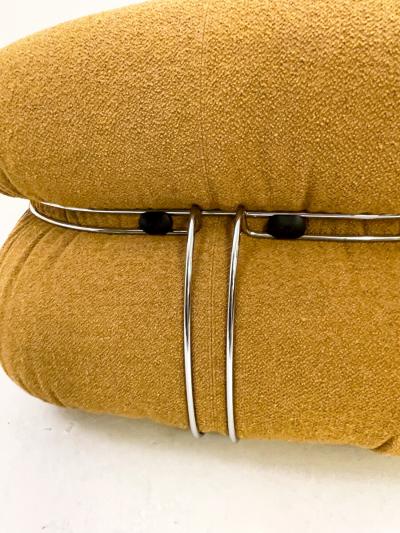 Cassina Pair of Yellow Soriana Lounge Chairs by Afra Tobia Scarpa for Cassina