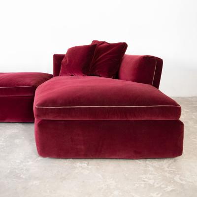  Cassina Velvet Dress Up Sectional Sofa Designed by Rodolfo Dordoni for Cassina