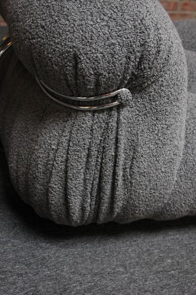  Cassina Vintage Italian Soriana Chaise Lounge and Ottoman by Afra and Tobia Scarpa