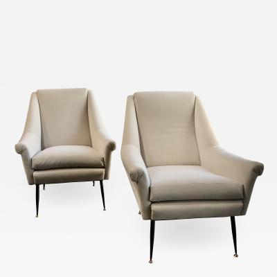  Castelli Anonima Castelli Mid Century Modern Italian Armchairs 1960s by Anonima Castelli