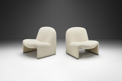  Castelli Anonima Castelli Pair of Giancarlo Piretti Alky Lounge Chairs for Anonima Castelli Italy 1970