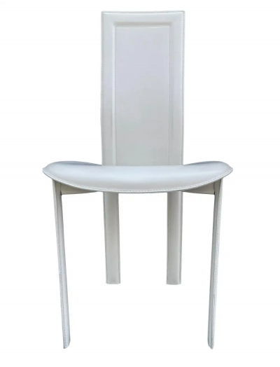  Cattelan Italia Set 6 Mid Century Italian Post Modern by Cattelan Italia in White circa 1990s