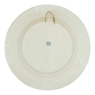  Cearco Large pair of 20th century Spanish Orientalist ceramic chargers by Cearco