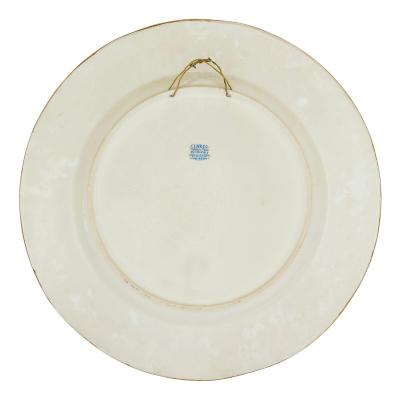  Cearco Large pair of 20th century Spanish Orientalist ceramic chargers by Cearco