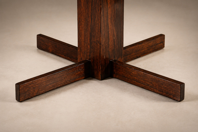  Celina Decora es Brazilian Modern Rosewood Round Dining Table by Celina Decora es Lot 1166