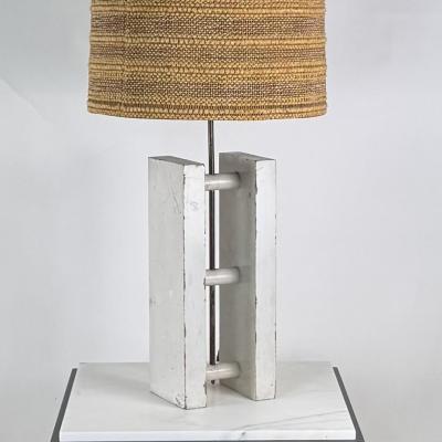  Celina Decora es Brazilian Modern Table Lamp by Celina Decora es with Woven Shade by Maria Kipp