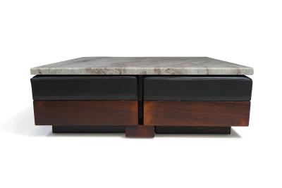  Celina Decora es Celina Decora es Brazilian Modern Rosewood Coffee Table With Ottoman Benches