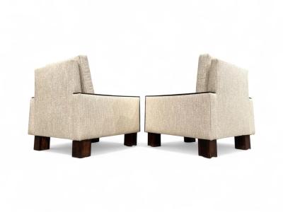  Celina Decora es Pair of Armchairs in Rosewood and Fabric Celina 1960s Lot 455A