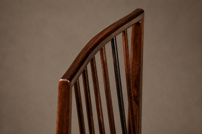  Celina Decora es Set of Eight Dining Chairs in Rosewood Mohair by Celina Brazil 1960s