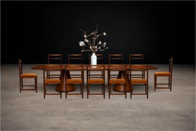  Celina Decora es Set of Twelve Brazilian Modern Rosewood Dining Chairs by Celina Brazil 1960s
