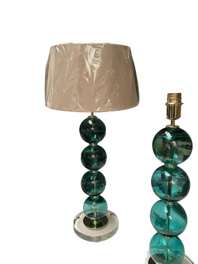  Cenedese 1980s Murano glass lamps in the style of Cenedese