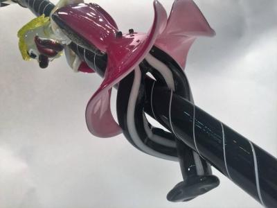  Cenedese Cenedese Murano Glass Drunk Clown and Angel Dog Lamp Post Lamp