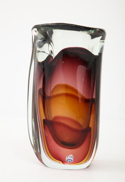  Cenedese Flavio Poli Cenedese Murano Glass Vase