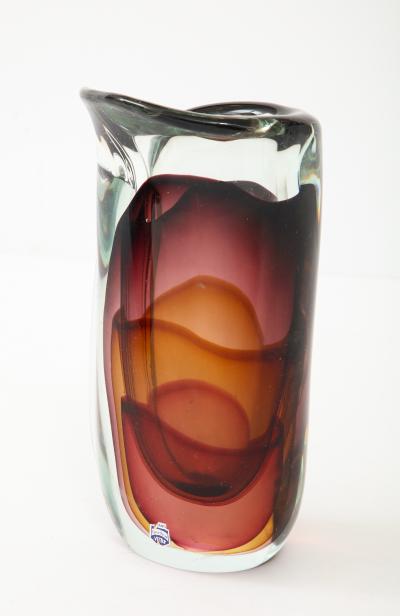  Cenedese Flavio Poli Cenedese Murano Glass Vase