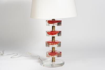  Cenedese Pair Of Murano glass lamps in The Style Of Cenedese