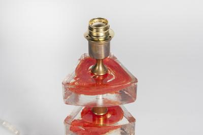  Cenedese Pair Of Murano glass lamps in The Style Of Cenedese