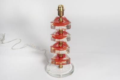  Cenedese Pair Of Murano glass lamps in The Style Of Cenedese