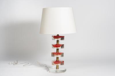  Cenedese Pair Of Murano glass lamps in The Style Of Cenedese