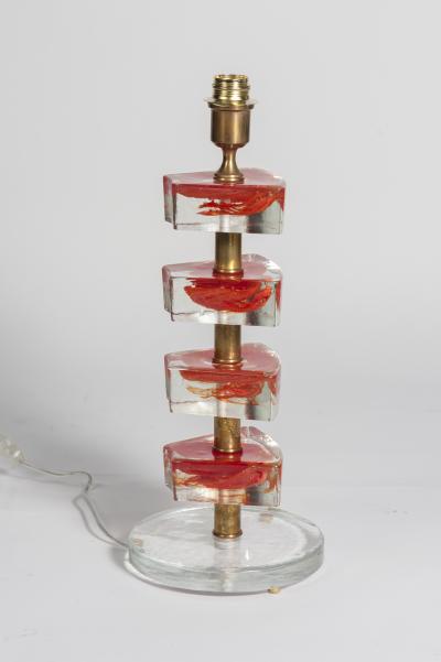  Cenedese Pair Of Murano glass lamps in The Style Of Cenedese