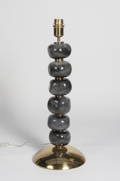  Cenedese Pair of Murano Glass Lamps In the Style Of Cenedese