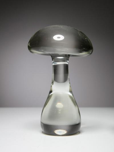  Cenedese Set of Mushroom Glass Sculptures by Cenedese