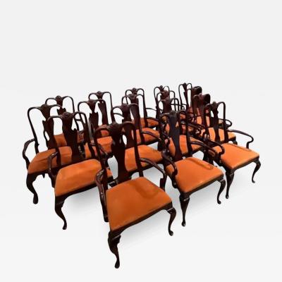  Century Furniture 17 Queen Anne style Mahogany Armchirs