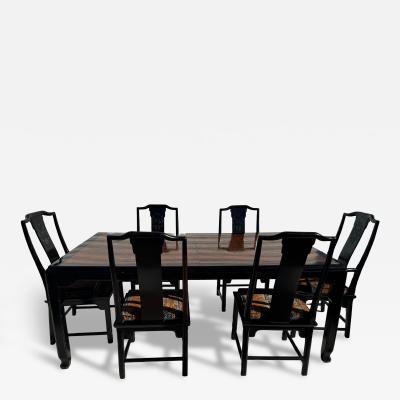  Century Furniture 76 Extendable Chin Hua Dining Table and 6 chairs by Century Furniture