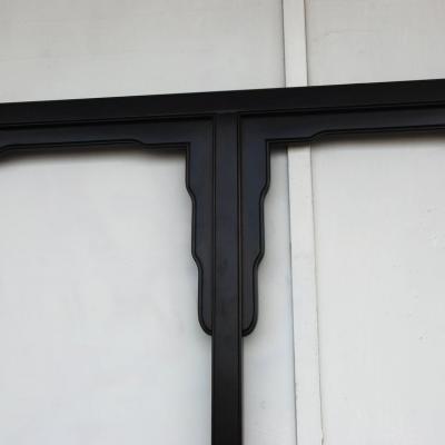  Century Furniture 93 Black Lacquered Chin Hua Headboard by Century Furniture