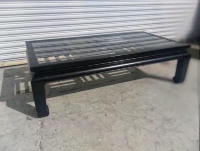  Century Furniture Century Furniture Ebonized Ming Style Fretwork Coffee Table