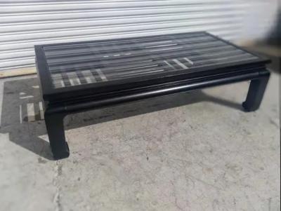  Century Furniture Century Furniture Ebonized Ming Style Fretwork Coffee Table