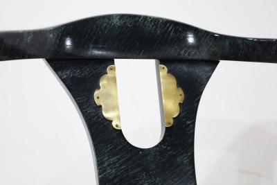 Century Furniture Century Furniture Yoke Back Side Chair with Brass Mounts