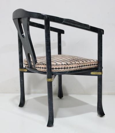  Century Furniture Century Furniture Yoke Back Side Chair with Brass Mounts