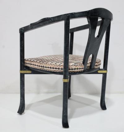  Century Furniture Century Furniture Yoke Back Side Chair with Brass Mounts