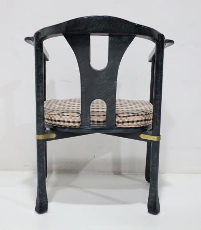  Century Furniture Century Furniture Yoke Back Side Chair with Brass Mounts