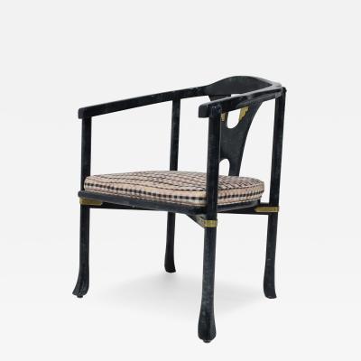  Century Furniture Century Furniture Yoke Back Side Chair with Brass Mounts