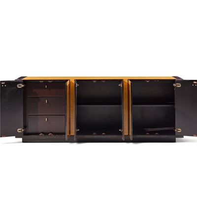  Century Furniture Milo Baughman Style Century Mid Century Burlwood Credenza