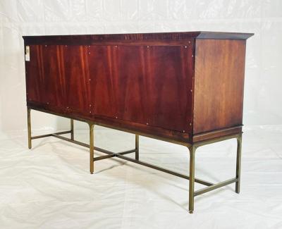  Century Furniture Walnut and Brass Credenza by Century Furniture Made in the United States