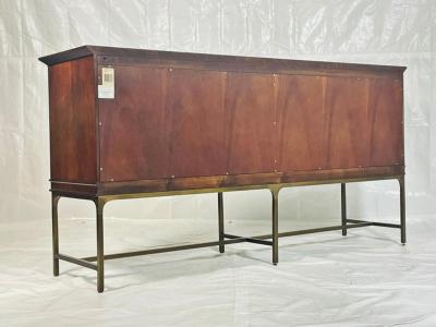  Century Furniture Walnut and Brass Credenza by Century Furniture Made in the United States