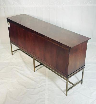  Century Furniture Walnut and Brass Credenza by Century Furniture Made in the United States