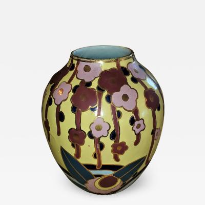  Cerabelga Belgian Art Deco Ceramic Vase by Cerabelga