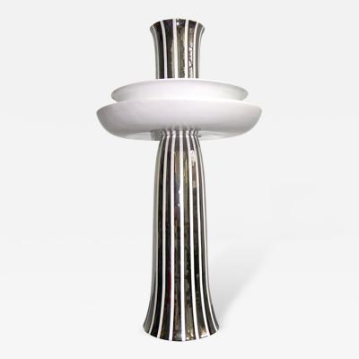  Ceramica Gatti Ceramica Gatti Unusual Centerpiece Decorated with Pure Platinum