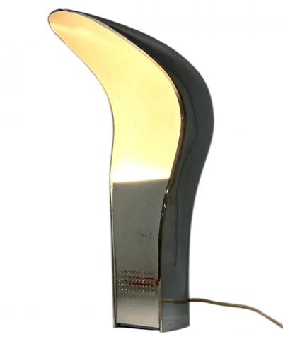  Cesare Casati and Emanuele Ponzi RARE SPACE AGE CHROMED PLASTIC PELOTA LAMP BY CASATI PONZIO FOR LAMPERTI