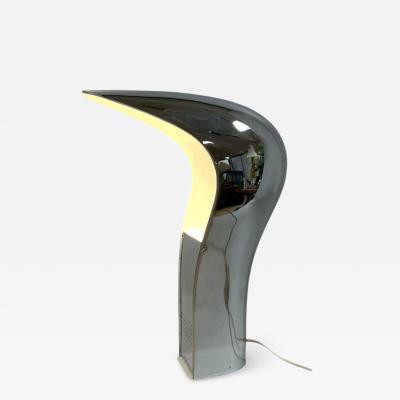  Cesare Casati and Emanuele Ponzi RARE SPACE AGE CHROMED PLASTIC PELOTA LAMP BY CASATI PONZIO FOR LAMPERTI