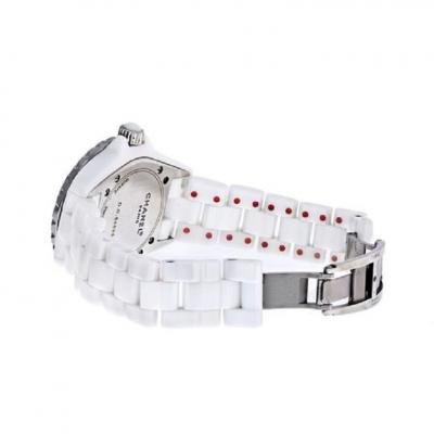  Chanel CHANEL STAINLESS STEEL 38MM J12 AUTOMATIC WHITE CERAMIC WATCH