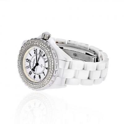  Chanel CHANEL STAINLESS STEEL 38MM J12 AUTOMATIC WHITE CERAMIC WATCH