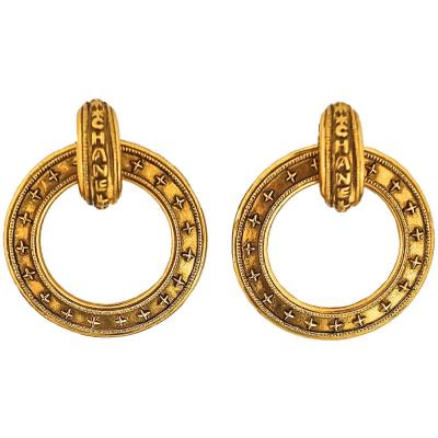  Chanel Chanel Convertible Hoop Earrings