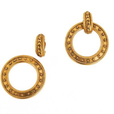  Chanel Chanel Convertible Hoop Earrings