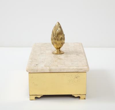  Chapman Mfg Co Chapman Brass Travertine Box